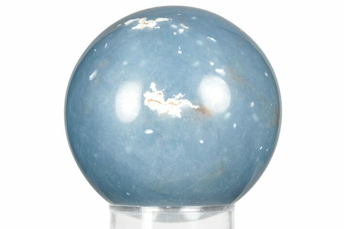 Polished Angelite (Blue Anhydrite) Sphere - India #359837
